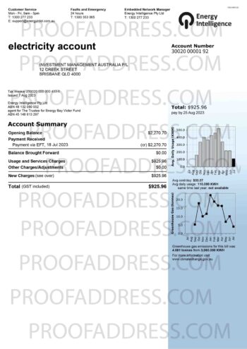 utility bill energy intelligence