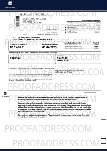 bank statement itau personnalite