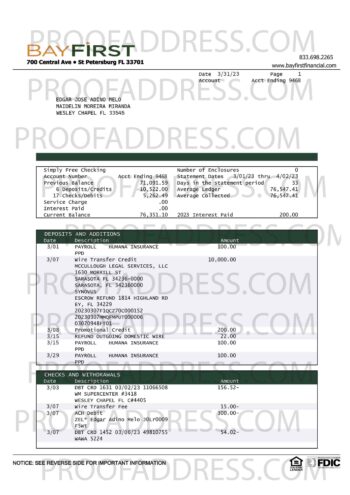 bank statement Bayfirst