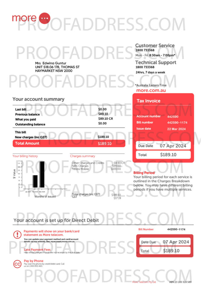 utility bill More