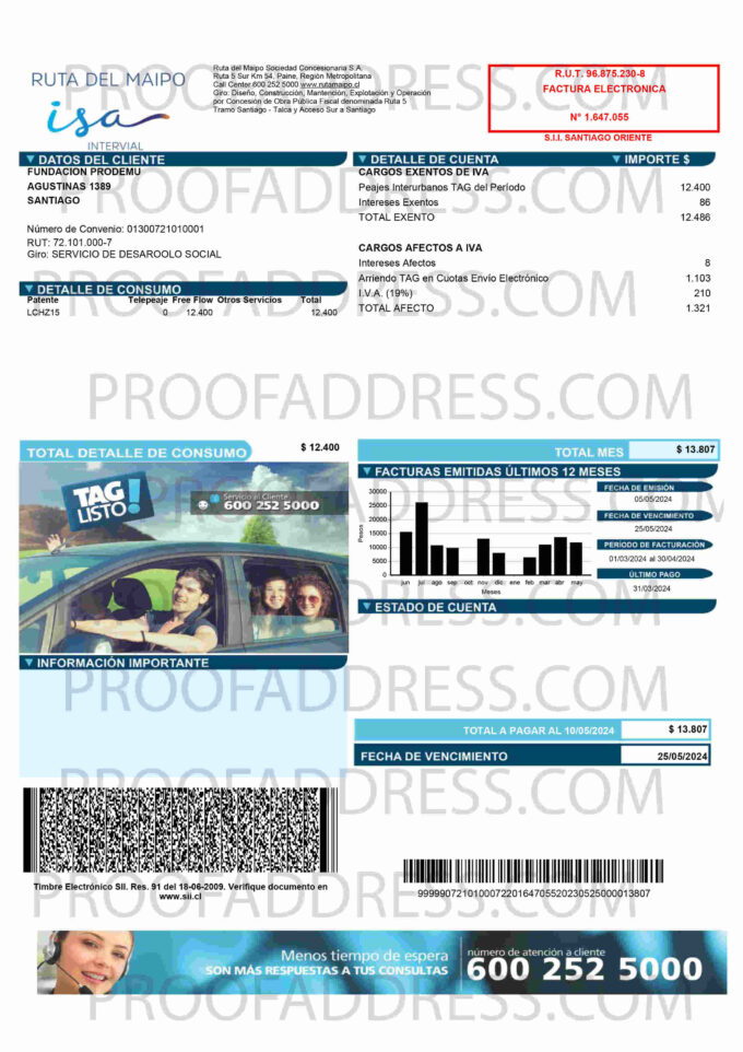 utility bill Isa