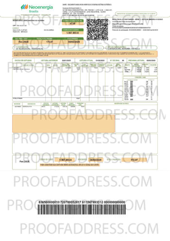 utility bill Neoenergia