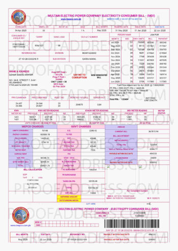 utility bill MEPCO