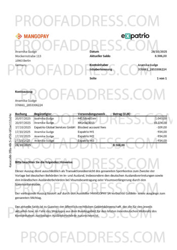 utility bill MANGOPAY