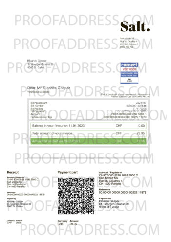 utility bill Salt Mobile version 2.0